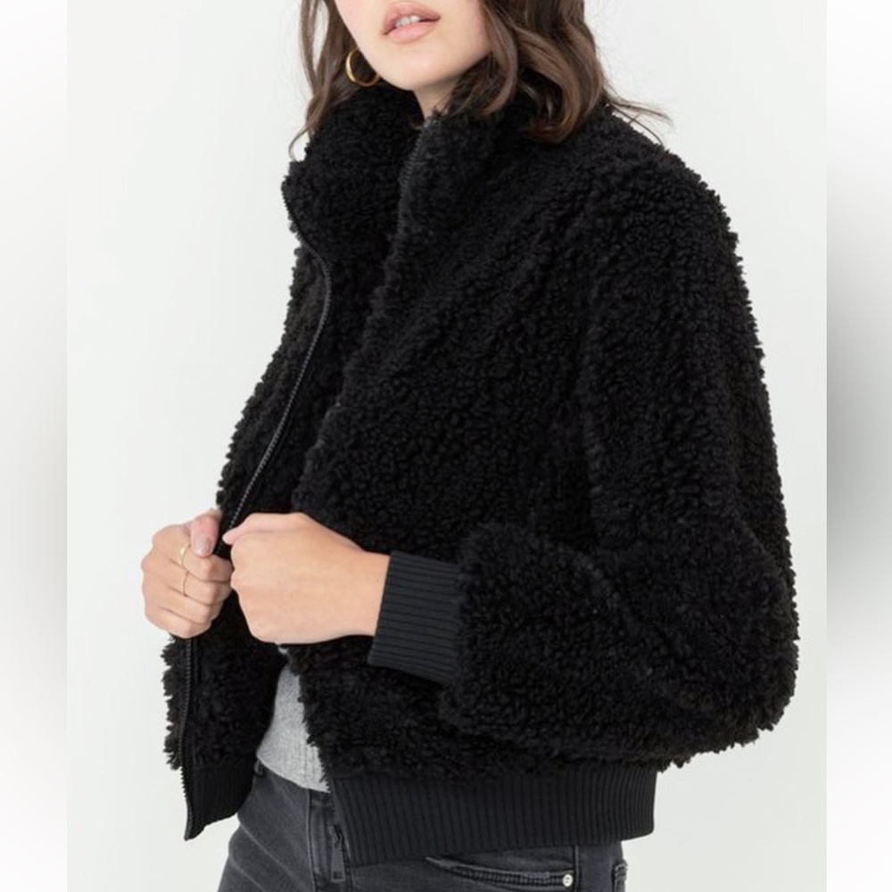 NWT 💖 Sherpa Bomber Jacket - Picture 3 of 3